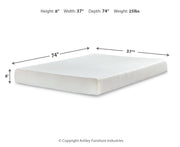 Chime 8 Inch Memory Foam Twin Mattress