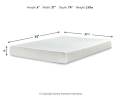 Chime 8 Inch Memory Foam Twin Mattress