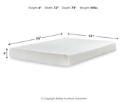 Chime 8 Inch Memory Foam Full Mattress
