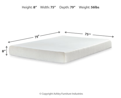Chime 8 Inch Memory Foam King Mattress