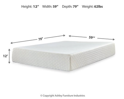 Chime 12 Inch Memory Foam Mattress in a Box