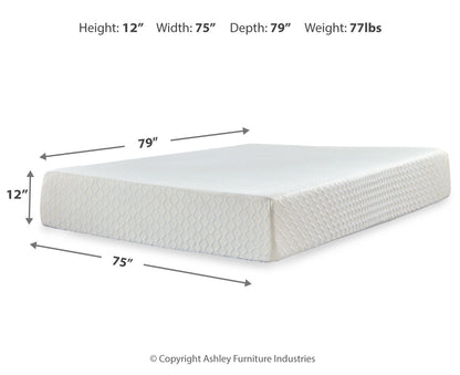 Chime 12 Inch Memory Foam King Mattress