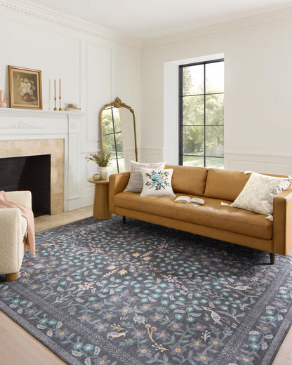 Rifle Paper Co. x Loloi Maison MAO-01 Nightingale Black