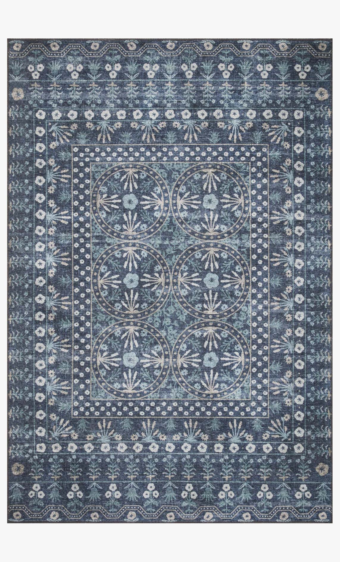 Rifle Paper Co. x Loloi Maison MAO-03 Rosette Blue