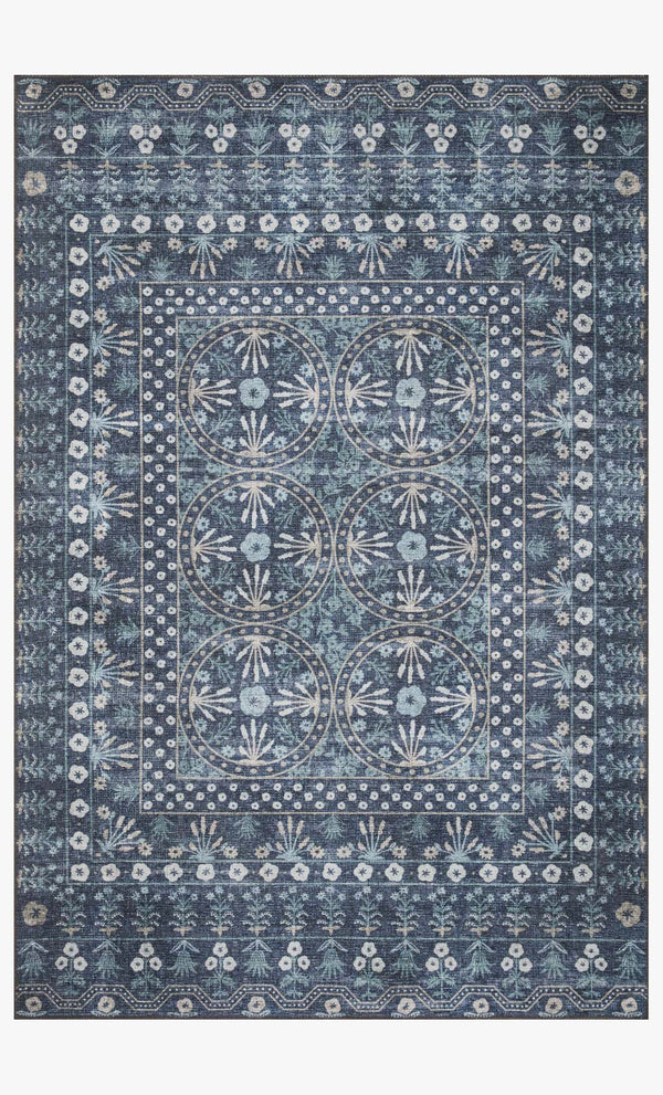 Rifle Paper Co. x Loloi Maison MAO-03 Rosette Blue