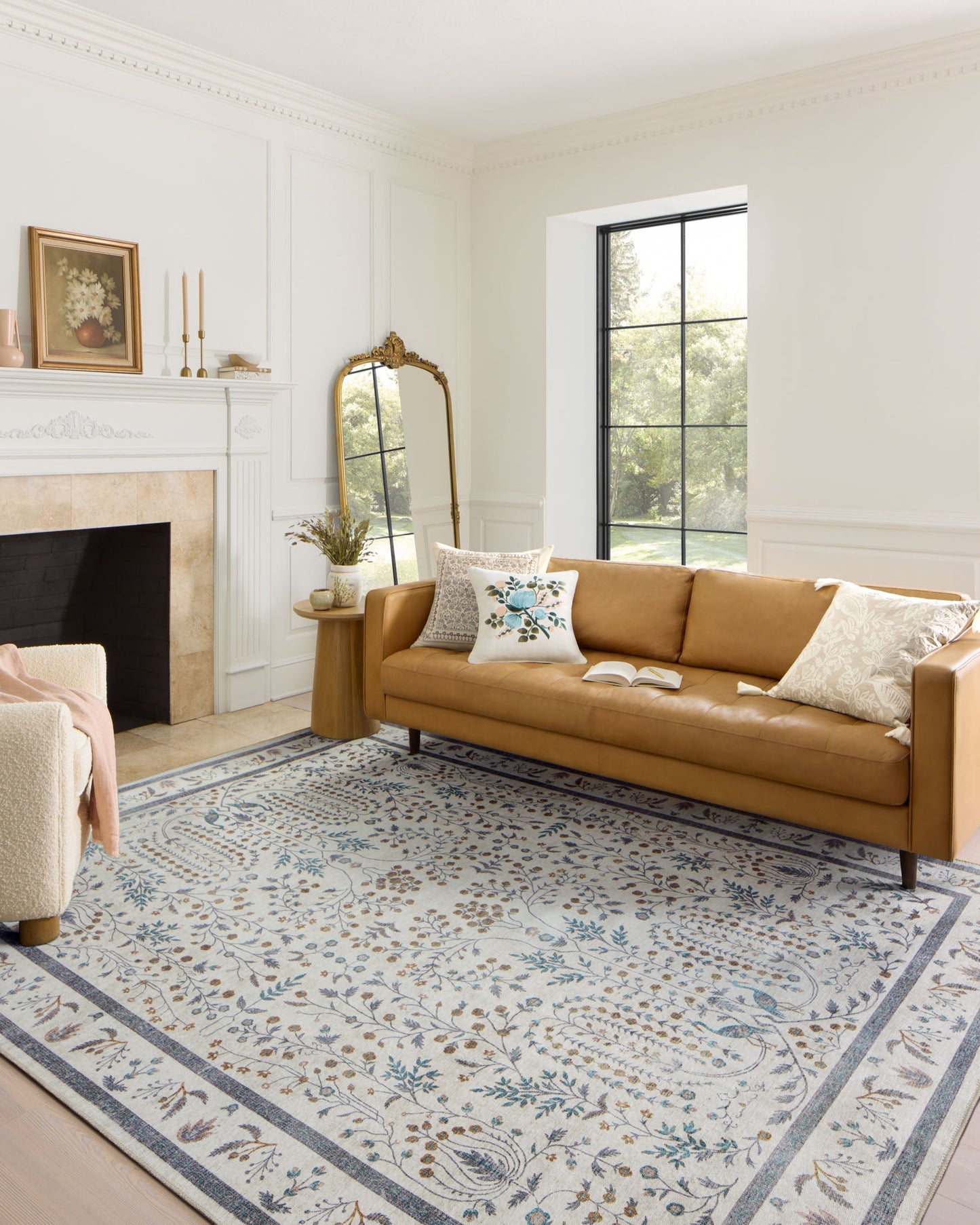 Rifle Paper Co. x Loloi Maison MAO-05 Crema Glicina