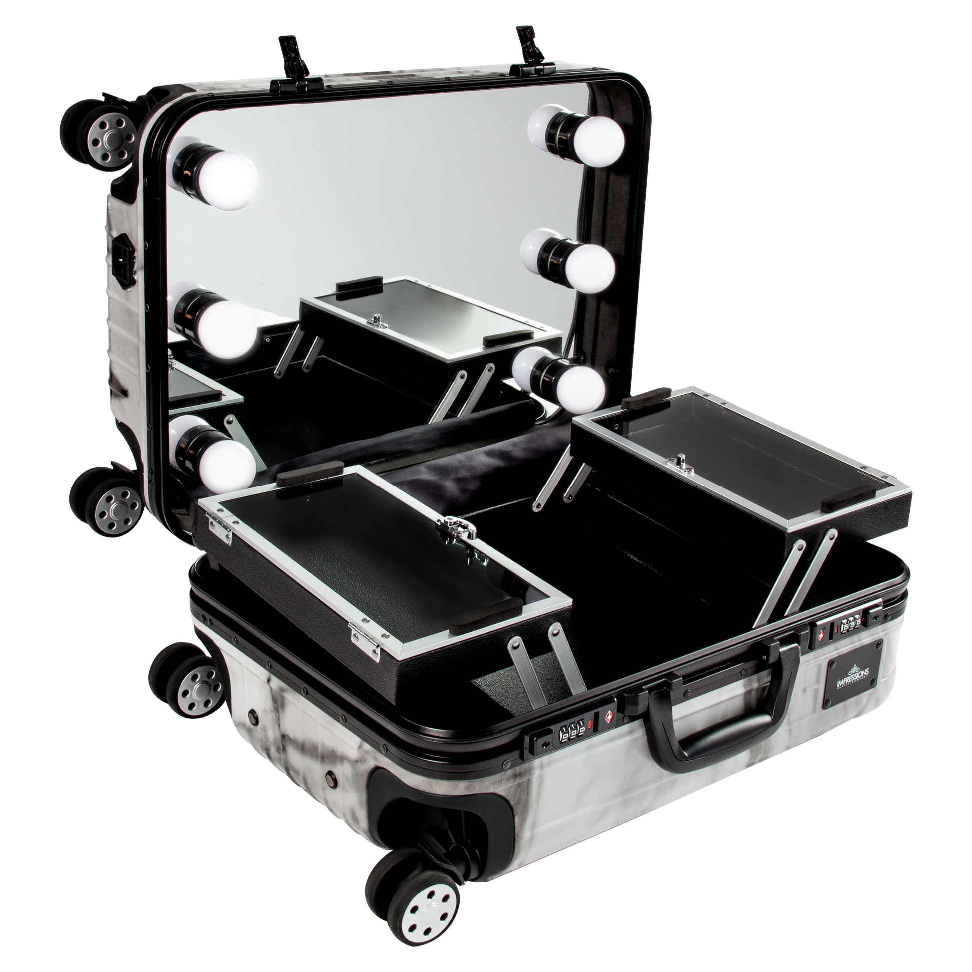 SlayCase® Marble Bella Travel Makeup Case
