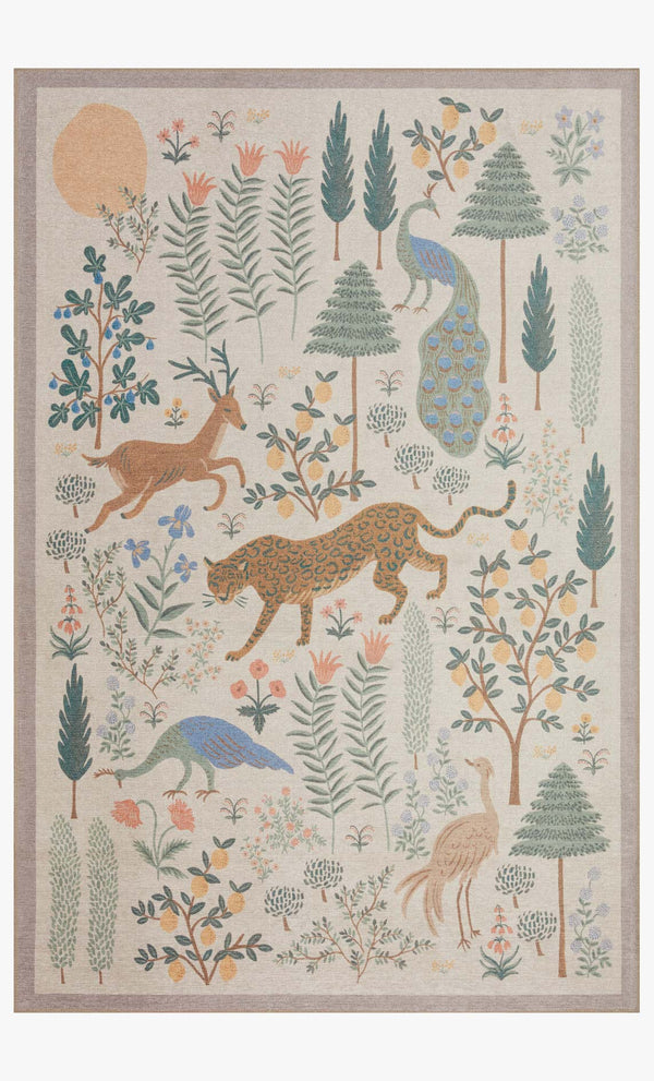 Rifle Paper Co. x Loloi Menagerie MEN-01 Cream