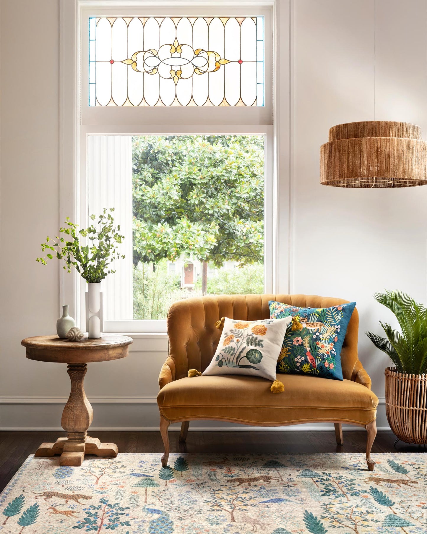 Rifle Paper Co. x Loloi Menagerie MEN-02 Cream