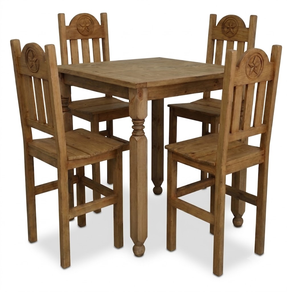 Rustic 5 PC Counter Height Set