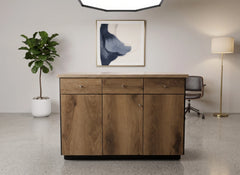 Mhera Kitchen Island en Chocolate