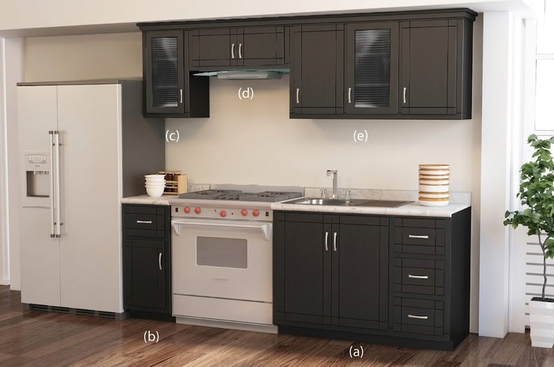 Cocina 5PC Storage Cabinets Set