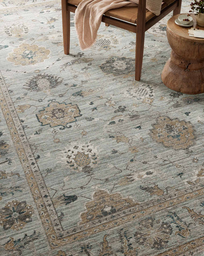 Magnolia Home by Joanna Gaines x Loloi Millie MIE-02 Sky / Gold