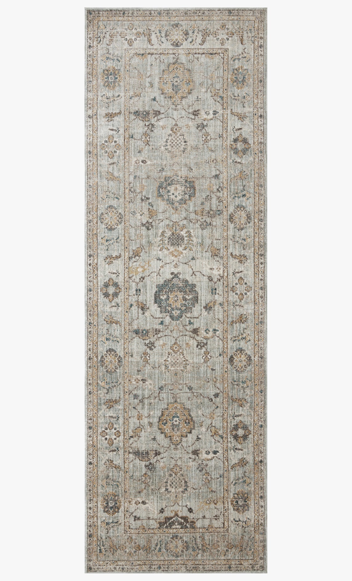 Magnolia Home by Joanna Gaines x Loloi Millie MIE-02 Sky / Gold