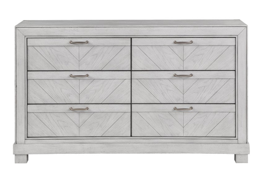 Montana 6-Drawer Dresser Matte Gray