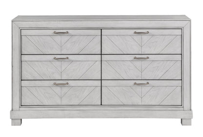 Montana 6-Drawer Dresser Matte Gray