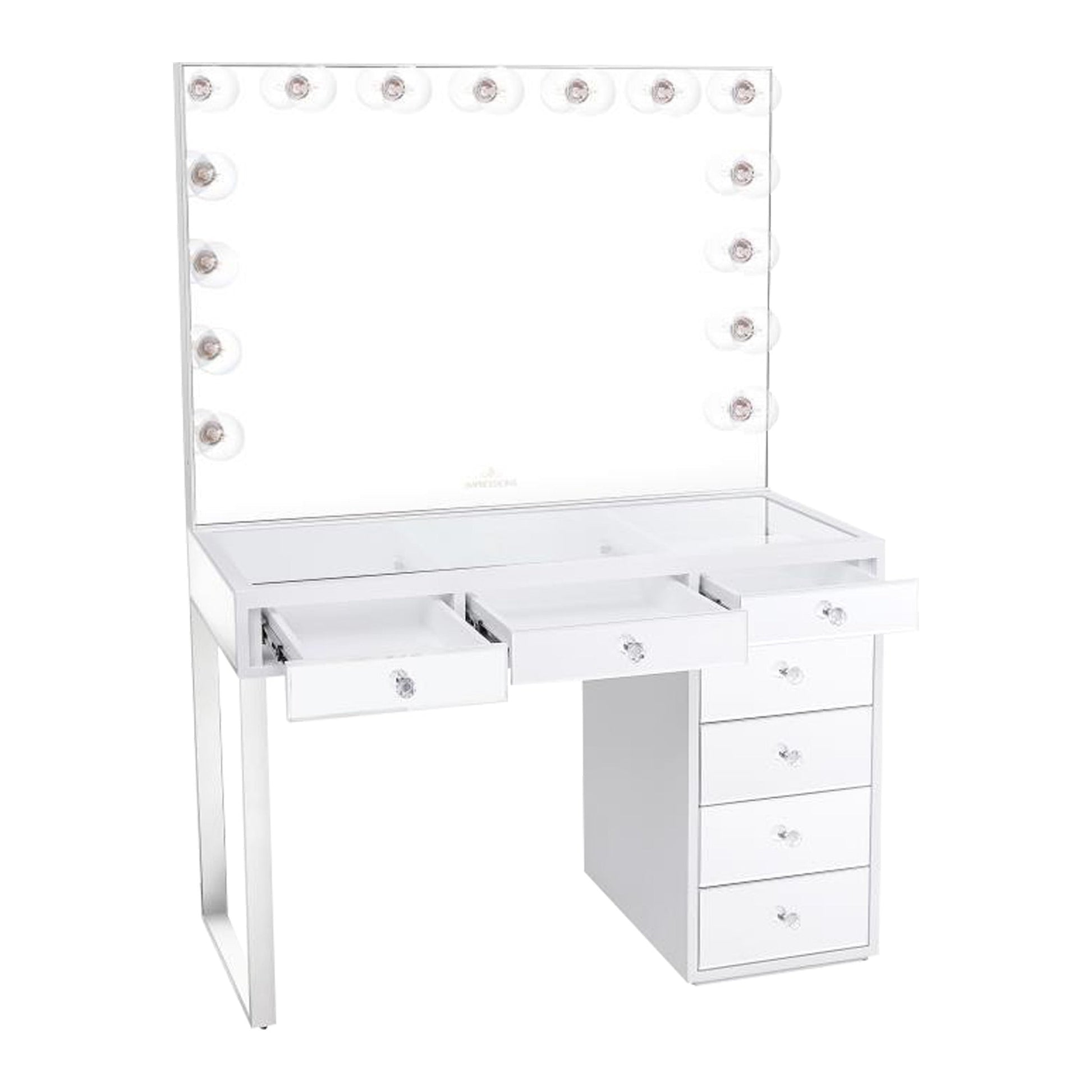 Mini SlayStation® Kylie 1.0 Vanity Table + Vanity Mirror Bundle