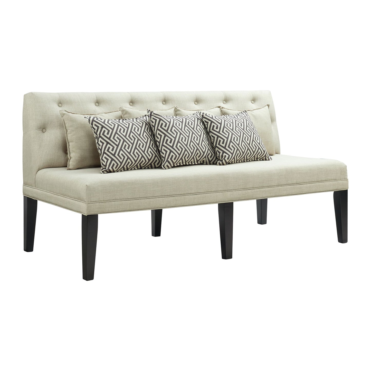 Maddox Dining Sofa w/Seven Pillows