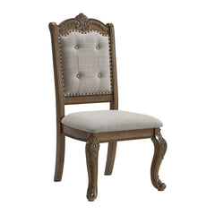 Madison Park 7PC Standard Height Dining Set in Walnut-Table, Four Chairs and Two Arm Chairs