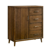 Malibu King Panel 5PC Bedroom Set in Walnut