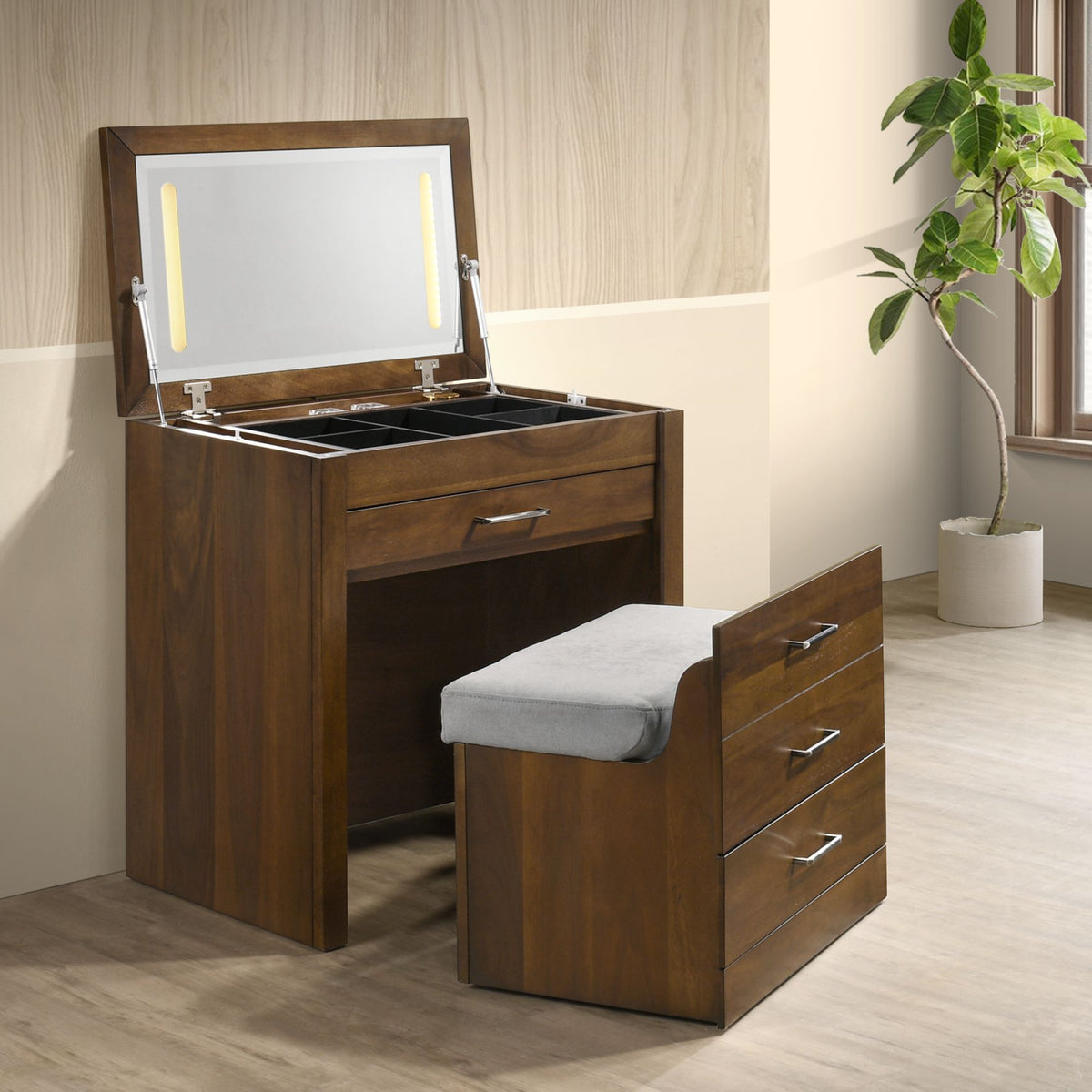 Malibu Dressing Table In Walnut