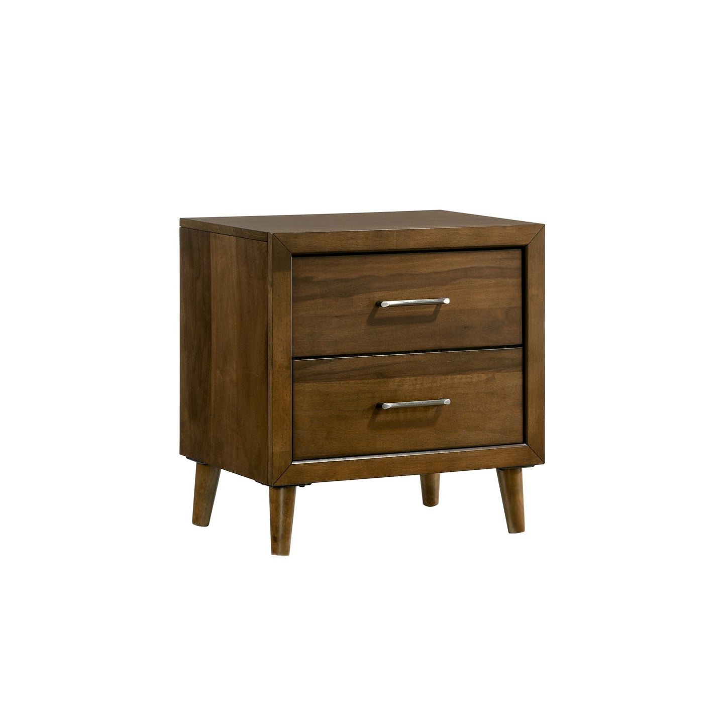 Malibu Queen Panel 3PC Bedroom Set in Walnut