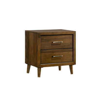 Malibu Queen Panel 3PC Bedroom Set in Walnut