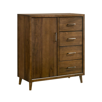 Malibu King Panel 5PC Bedroom Set in Walnut