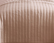 Textured Channel Quilted 2 Piece Corverlet Set