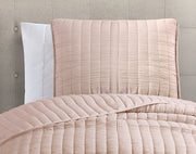 Textured Channel Quilted 2 Piece Corverlet Set