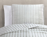 Textured Channel Quilted 2 Piece Corverlet Set