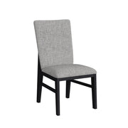 Marlene 7PC Standard Height Dining Set in Black-Table and Six Chairs