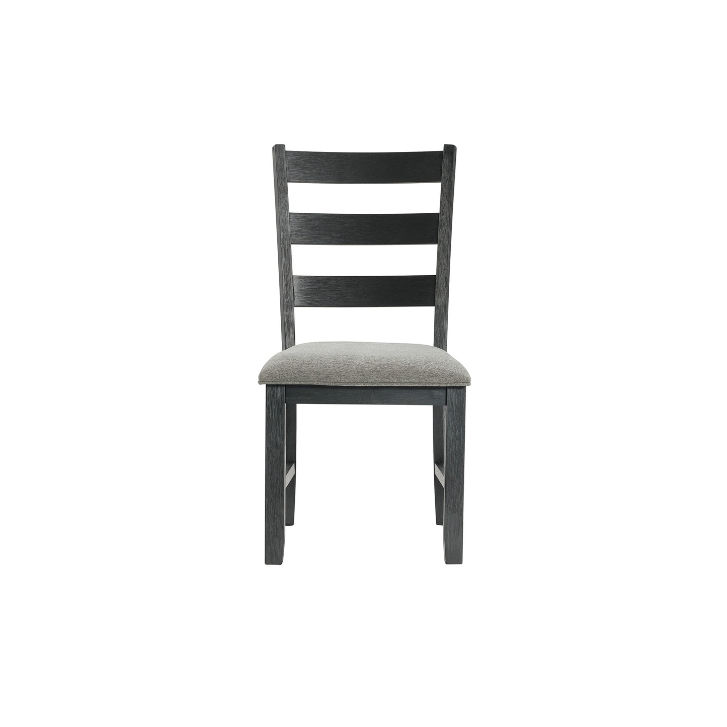 Martin Dining Side Chair with Grey Fabric - Black Finish  (2 Per Carton)