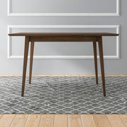 Mesa de comedor rectangular de madera maciza estilo moderno Mary de 120 cm