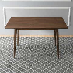 Mesa de comedor rectangular de madera maciza estilo moderno Mary de 120 cm