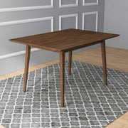 Mesa de comedor rectangular de madera maciza estilo moderno Mary de 120 cm
