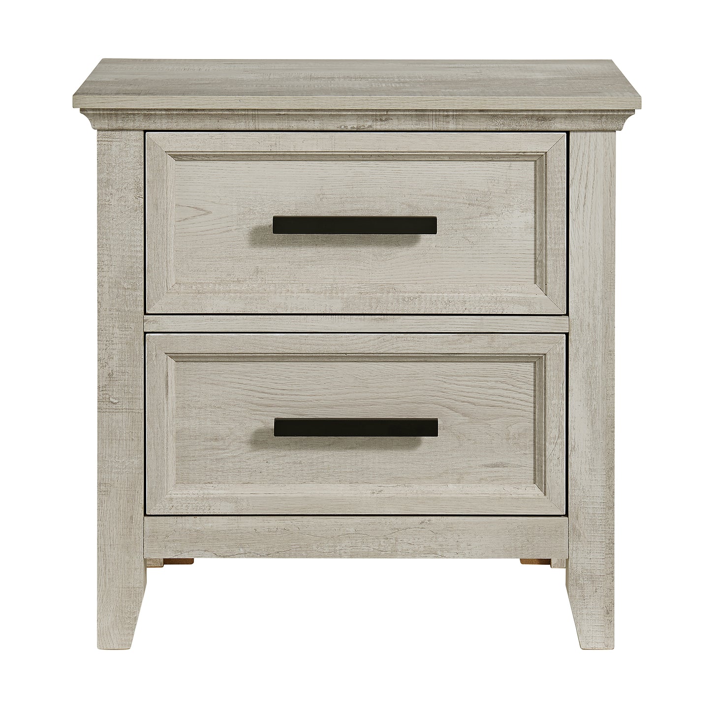 Matias Bedroom Set with Queen/Full Headboard, Dresser, Mirror & Nightstand in White