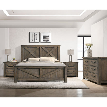 Maverick King 4PC Bedroom Set with 2 Nightstands & Dresser