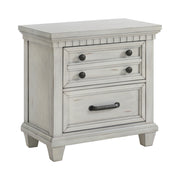 McCoy King Storage 4PC Bedroom Set with 2 Nightstands & Dresser in Antique White