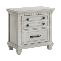 McCoy King Storage 3PC Bedroom Set with 2 Nightstands in Antique White