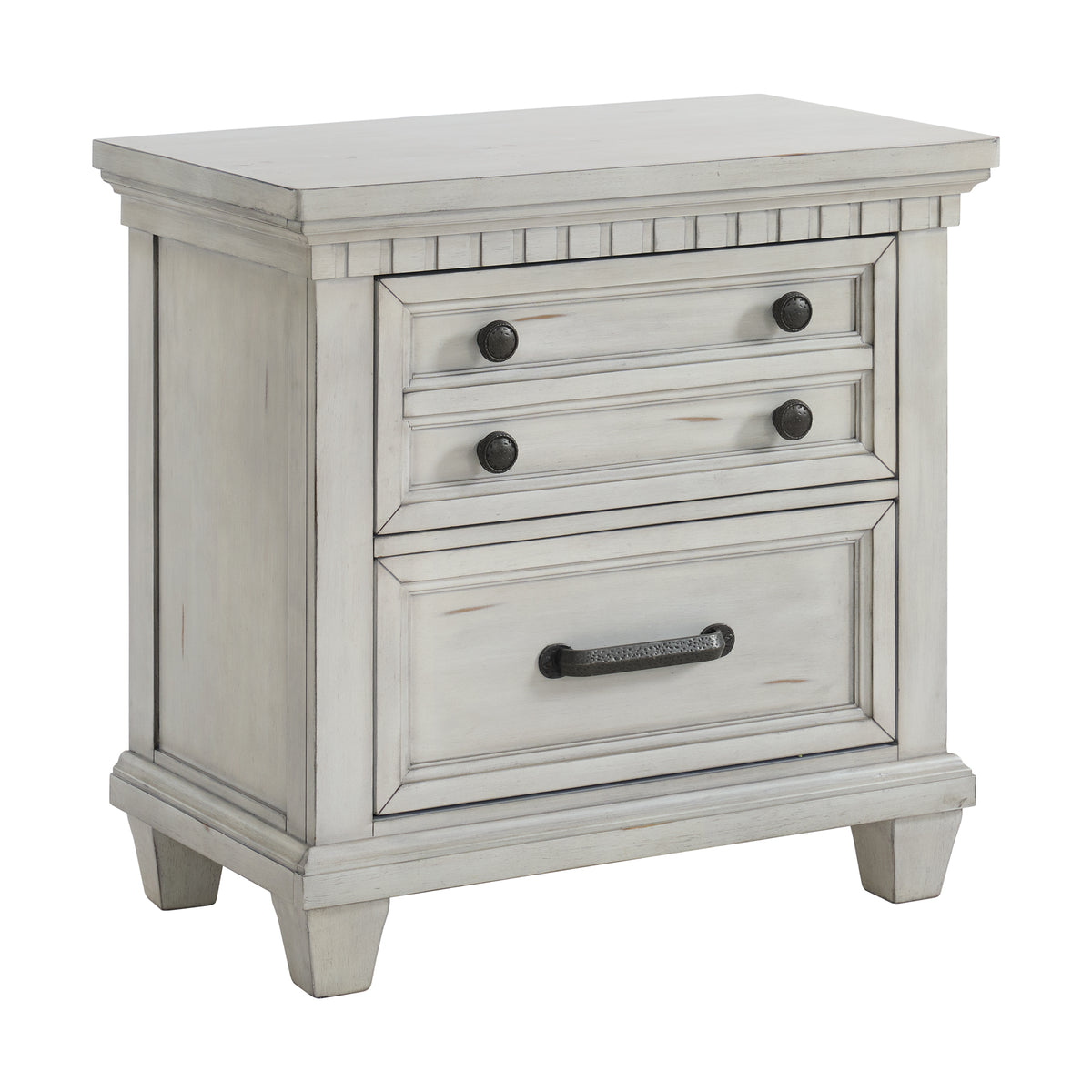 Mccoy 2-Drawer Nightstand With Usb In Antique White