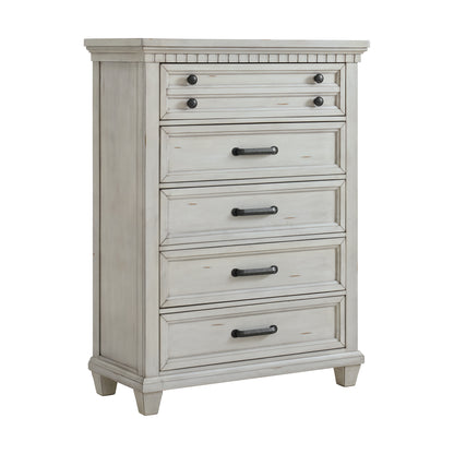 McCoy Queen Storage 3PC Bedroom Set in Antique White
