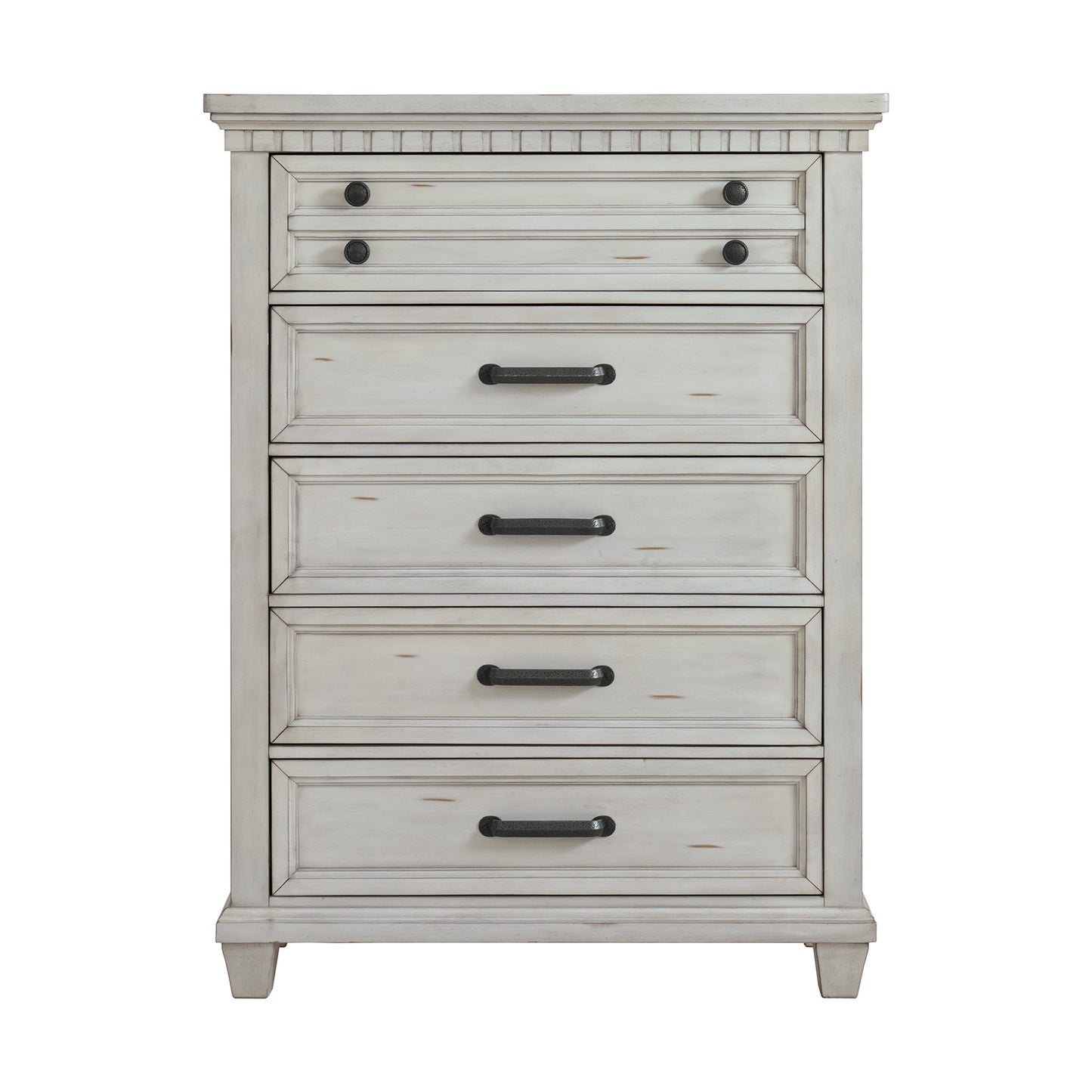 McCoy 5-Drawer Chest in Antique White