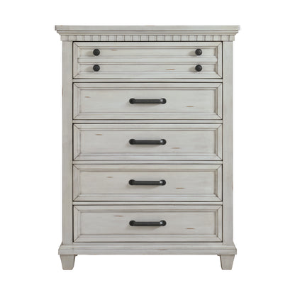 McCoy 5-Drawer Chest in Antique White