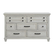 McCoy 7-Drawer Dresser in Antique White