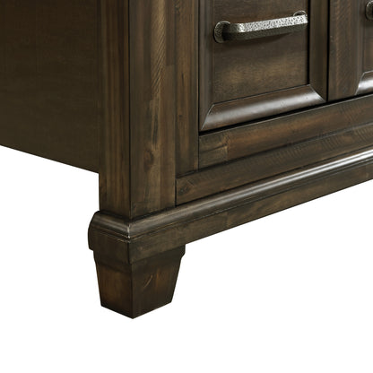 McCoy Queen Storage 3PC Bedroom Set with 2 Nightstands in Charcoal