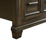 McCoy King Storage 4PC Bedroom Set with 2 Nightstands & Dresser in Charcoal