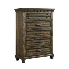 McCoy Queen Storage 4PC Bedroom Set with 2 Nightstands & Chest in Charcoal