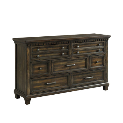 McCoy King Storage 4PC Bedroom Set with 2 Nightstands & Dresser in Charcoal
