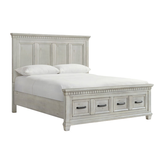 McCoy King Storage 5PC Bedroom Set in Antique White